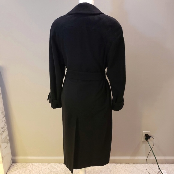 Albert Nipon Neiman Marcus Black Coat S - Picture 3 of 5